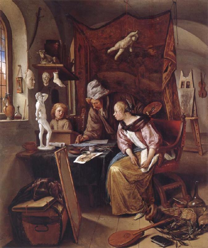 Jan Steen The During Lesson Germany oil painting art